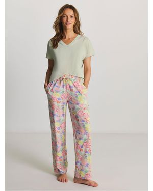 JD Williams Jd Williams Floral Pyjamas Set - Blue