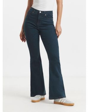 Simply Be 24/7 Flared Jeans - Blue