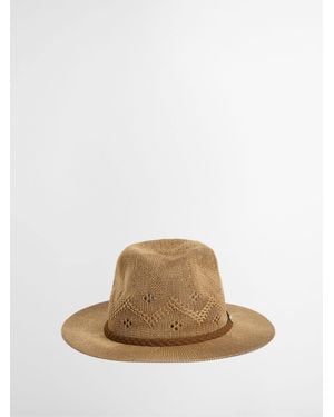 Barbour Flowerdale Trilby Summmer Hat - Natural