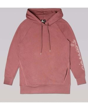 Pineapple Light Longline Hoodie - Pink