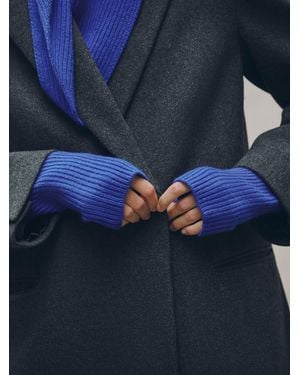 Next N. Premium Cashmere Handwarmer Gloves - Blue