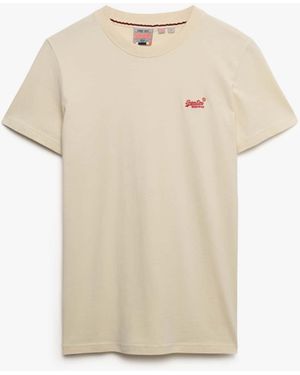Superdry Essential Logo Embroidery T-Shirt - White