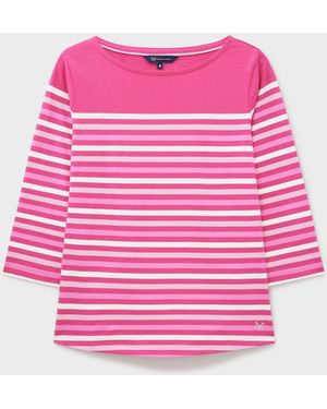 Crew Essential Breton T-Shirt - Pink