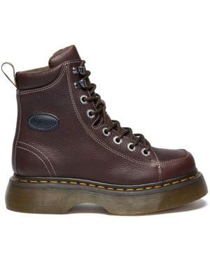 Dr. Martens Buzz 8I Grizzly Leather Boots - Brown