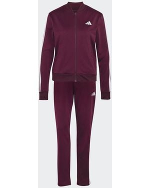 adidas Essentials 3-Stripes Tracksuit - Purple