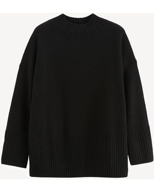 Chinti & Parker Pure Cashmere Comfort Jumper - Black