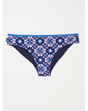 FatFace Fatface Batik Bright Geo Bikini Bottoms - Blue