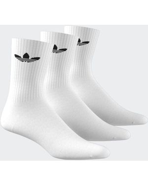 adidas Originals Cushion Crew Socks 3 Pack - White