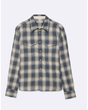 AllSaints Allsaints Brook Long Sleeve Shirt - Blau