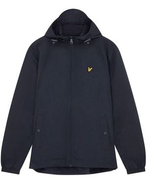 Lyle & Scott Zip Up Hooded Jacket - Blue