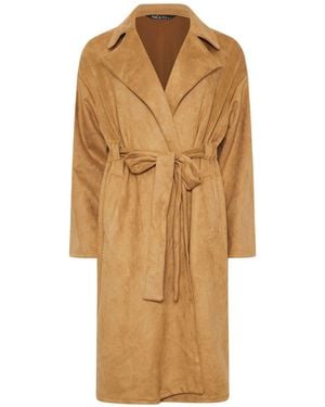 M Com Faux Suede Jacket - Natural