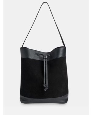 Whistles Sasha Suede Tote Bag - Black