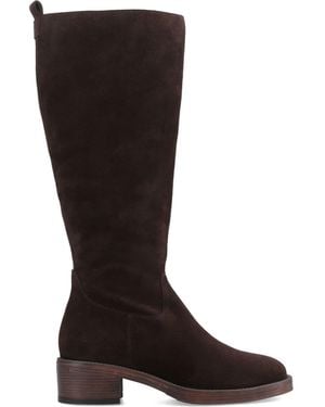 Hush Puppies Antonia Suede Long Boots - Black