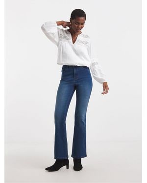 JD Williams High Waist Super Stretch Bootcut Jeans - Blue