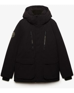 Superdry City Parka Coats - Black
