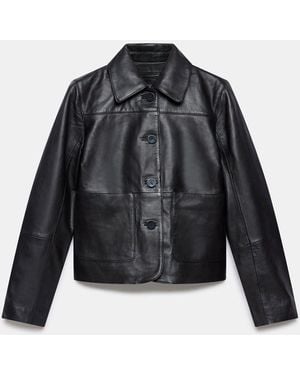 Mint Velvet Suede Jacket - Black