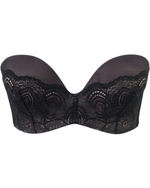 Wonderbra Ultimate Trägerloser, Raffinierter Glamour-Spitzen-Bh - Natur