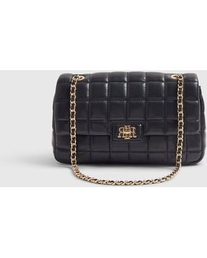 River Island Quilted Shoulder Bag - Black