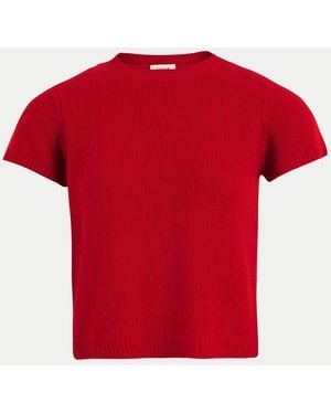 Jigsaw Cashmere T-Shirt - Red