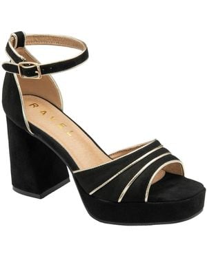 Ravel Heeled Sandals - Black