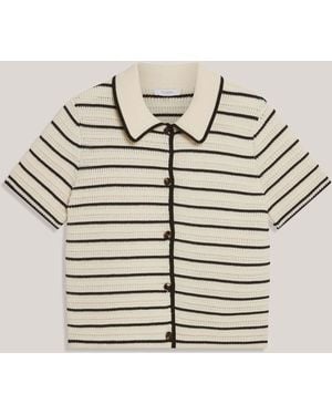 Hobbs Alderton Crochet Shirt - Natural