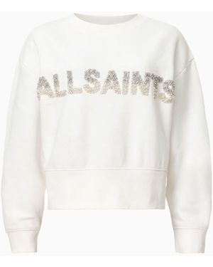 AllSaints Allsaints Separo Pearl Sweatshirtklein - Weiß