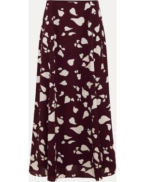 Phase Eight Valentina Midi Skirt - Purple