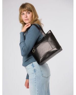 Conkca Minella Leather Tote Bag - Blue