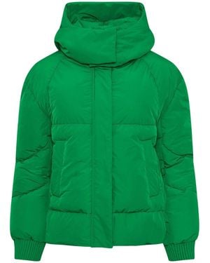 PixieGirl Petite Pixiegirl Petite Short Padded Hooded Jacket - Green