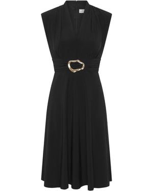 Gina Bacconi Suri Sleeveless Dress - Black