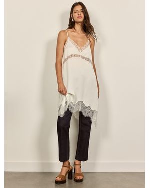 BHOEM Strappy Lace Mini Dress - Natural