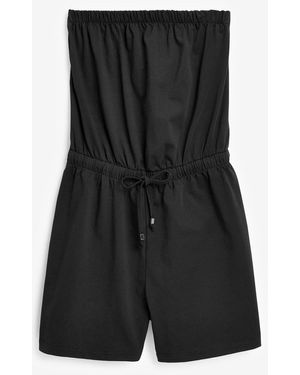 Next Gesmokter Bandeau-Overall Aus 100 Baumwolle38 - Schwarz