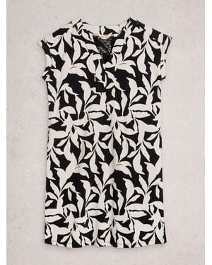 White Stuff Jilly Linen Dress - Black