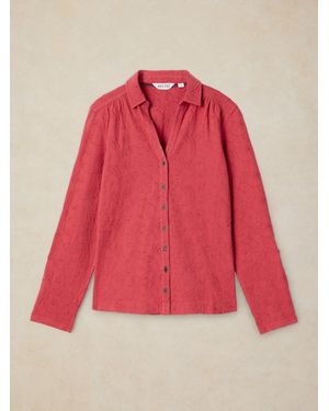 White Stuff Annie Besticktes Hemd - Pink