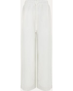 Phase Eight Rowan Linen Pants - White