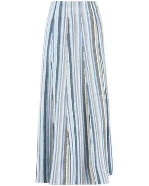 Barbour Josie Knitted Maxi Skirt - Blau