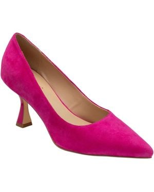 Lotus Suede Court Shoes - Pink