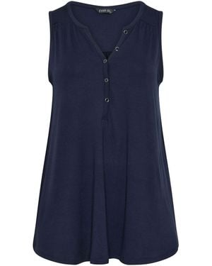 Evans Jersey Sleeveless Shirt - Blue
