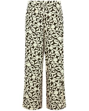 M Com Wide Leg Pants - White