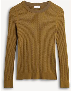 Hobbs Iris Cable Sweater - Green