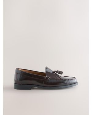 Next Leather Tassel Loafers - Multicolor