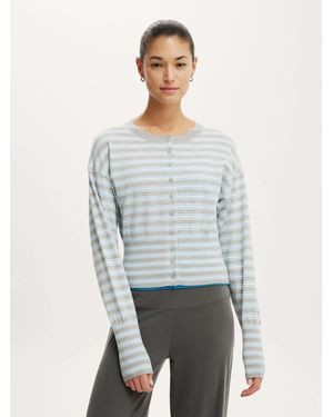 Cotton On Sara Button Cardigan - Gray