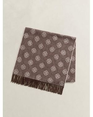 GANT Wool Monogram Scarf - Brown
