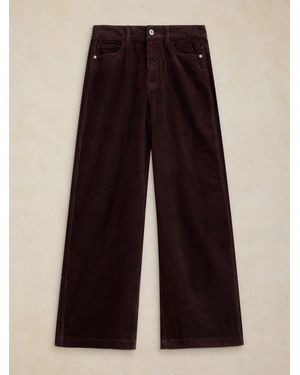 White Stuff Ayla Cord Wide Leg Pants - Brown