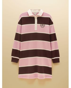 Joules Hattie Long Sleeve Rugby Dress - Natural