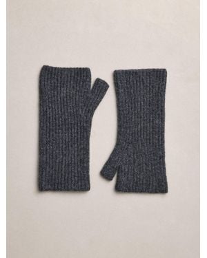 Next Charcoal N. Premium Cashmere Handwarmer Gloves - Blue