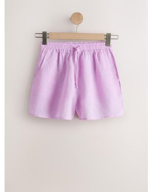 Next N. Premium 100% Linen Shorts - Pink