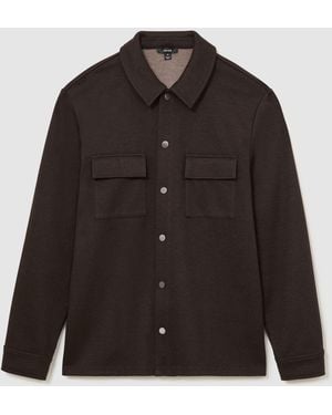 Reiss Stellan Regular Fit Shirt - Brown