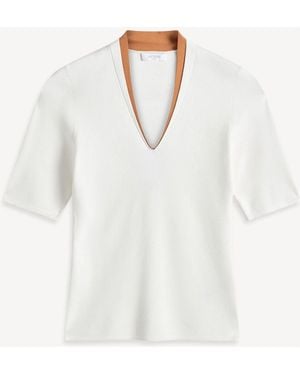 Hobbs Scarlett Knitted Top - White
