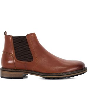 Dune Chorleys Plain Toe Casual Chelsea Boots - Braun